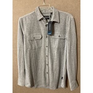 Kenneth Cole NY Men's Long Sleeve Techni-Cole Shirt Sz M New Gray performance